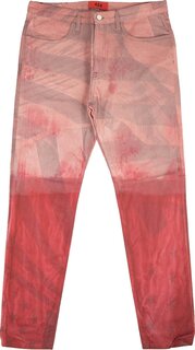 Джинсы 424 Dip American Flag Straight Fit Jeans &apos;Red&apos;, красный Suncoat Girl