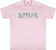 Футболка Supreme Nuova York Tee &apos;Light Pink&apos;, розовый