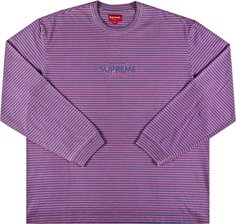 Лонгслив Supreme Micro Stripe Long-Sleeve Top &apos;Pink&apos;, розовый
