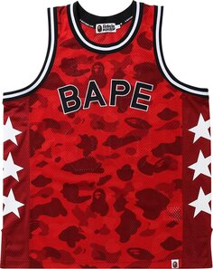 Топ BAPE Color Camo Bape Basketball Tank Top &apos;Red&apos;, красный