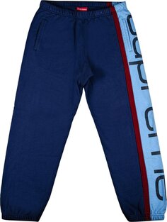 Спортивные брюки Supreme Big Logo Paneled Sweatpant &apos;Navy&apos;, синий