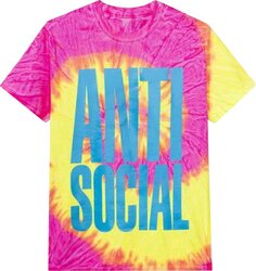 Футболка Anti Social Social Club Heatwave Tee &apos;Pink Tie Dye&apos;, розовый