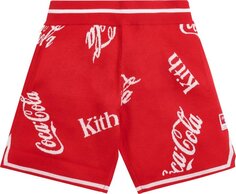 Шорты Kith x Coca-Cola x Mitchell &amp; Ness Coke Logo Short &apos;Red&apos;, красный