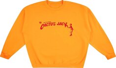 Толстовка Cactus Jack by Travis Scott x McDonald&apos;s Spelling Crewneck &apos;Gold&apos;, желтый