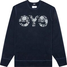 Толстовка Junya Watanabe Eye Logo Print Sweatshirt &apos;Navy&apos;, синий