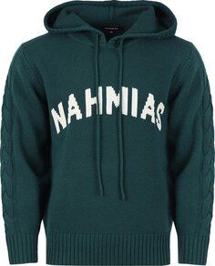 Худи Nahmias Intarsia Hoodie &apos;Green&apos;, зеленый