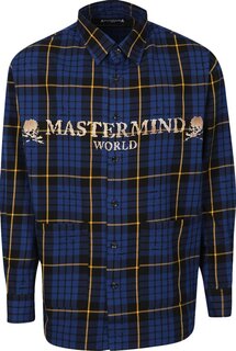 Рубашка Mastermind World Shirt &apos;Blue&apos;, синий