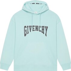 Худи Givenchy Slim Fit Print Hoodie &apos;Acqua Marine&apos;, синий