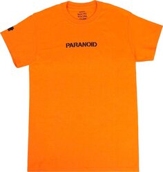 Футболка Anti Social Social Club x Undefeated Paranoid Logo T-Shirt &apos;Orange&apos;, оранжевый