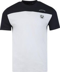 Футболка Fred Perry x Raf Simons Contrast Panel T-Shirt &apos;Basalt Navy&apos;, синий