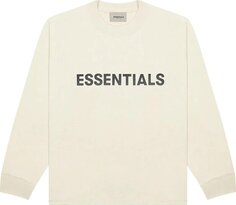 Футболка Fear of God Essentials Long-Sleeve T-Shirt &apos;Cream&apos;, кремовый