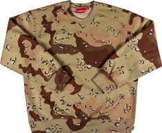 Толстовка Supreme Small Box Crewneck &apos;Chocolate Chip Camo&apos;, коричневый