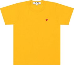 Футболка Comme des Garçons PLAY Small Heart T-Shirt &apos;Yellow&apos;, желтый