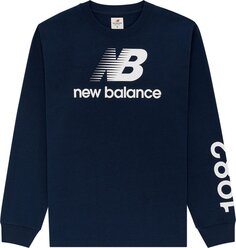 Лонгслив New Balance Made In USA Heritage Long-Sleeve Tee &apos;Natural Indigo&apos;, синий
