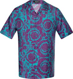 Рубашка Versace Informal Shirt &apos;Teal/Plum&apos;, синий