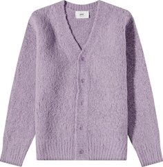 Свитер Ami Brushed Crewneck Sweater &apos;Parma&apos;, фиолетовый