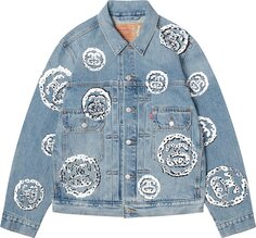 Куртка Stussy x Denim Tears Type 2 Jacket &apos;Light Indigo&apos;, синий