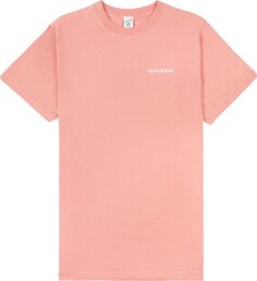 Футболка Sporty &amp; Rich New Health T-Shirt &apos;Flamingo/White&apos;, розовый