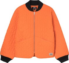 Куртка Stussy S Quilted Liner Jacket &apos;Orange&apos;, оранжевый