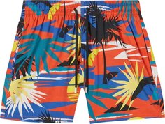 Шорты для плавания Palm Angels x Vilebrequin Hawaiian Swimwear &apos;Red/Yellow&apos;, красный