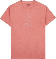 Футболка Pleasures x Playboy Entertainment Pigment Dye T-Shirt &apos;Red&apos;, красный
