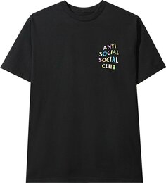 Футболка Anti Social Social Club Rainbow Tee &apos;Black&apos;, черный
