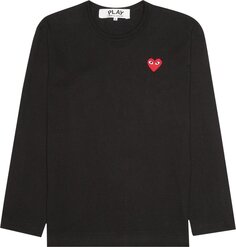 Толстовка Comme des Garçons PLAY Knitted Crew Sweat &apos;Black&apos;, черный