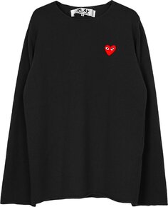 Свитер Comme des Garçons PLAY Red Heart Sweater &apos;Black&apos;, черный