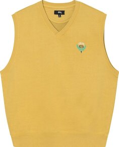 Жилет Stussy Fleece Vest &apos;Yellow&apos;, желтый