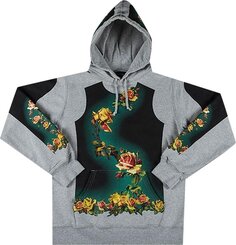 Толстовка Supreme x Jean Paul Gaultier Floral Print Hooded Sweatshirt &apos;Grey&apos;, серый