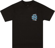 Футболка Anti Social Social Club x Fragment Design Blue Bolt Tee &apos;Black&apos;, черный