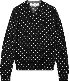 Свитер Comme des Garçons PLAY V-Neck Sweater &apos;Black&apos;, черный
