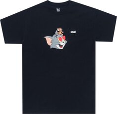 Футболка Kith x Tom &amp; Jerry Heart T-Shirt &apos;Black&apos;, черный