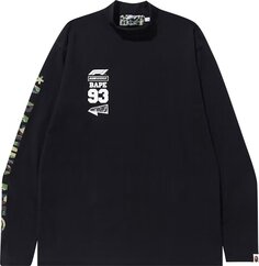 Лонгслив BAPE x F1 Mock Neck Long-Sleeve Tee &apos;Black&apos;, черный