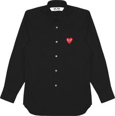 Рубашка Comme des Garçons PLAY Woven Shirt &apos;Black&apos;, черный