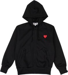 Худи Comme des Garçons PLAY Heart Hooded Sweatshirt &apos;Black&apos;, черный