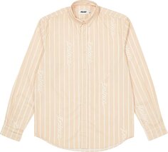 Рубашка Palace Hand Stripe Shirt &apos;Tan&apos;, загар