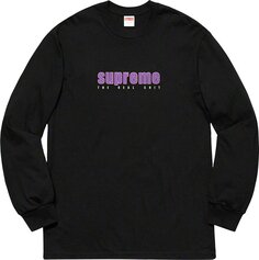 Лонгслив Supreme The Real Shit Long-Sleeve Tee &apos;Black&apos;, черный