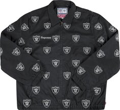 Куртка Supreme x NFL Raiders &apos;47 Embroidered Harrington Jacket &apos;Black&apos;, черный