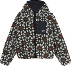 Куртка Stussy Pattern Sherpa Jacket &apos;Natural&apos;, кремовый