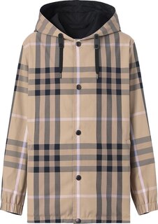 Куртка Burberry Reversible Check Hooded Jacket &apos;Biscuit&apos;, загар