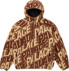 Куртка Palace Jacquard Fleece Hooded Jacket &apos;Tan/Brown&apos;, загар