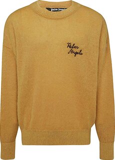 Свитер Palm Angels The Palm Sweater Intarsia &apos;Beige/Yellow&apos;, загар