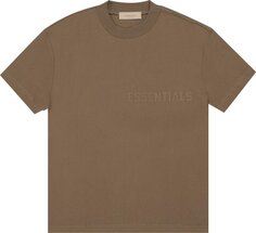 Футболка Fear of God Essentials Short-Sleeve Tee &apos;Wood&apos;, коричневый