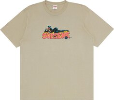 Футболка Supreme Catwoman Tee &apos;Stone&apos;, кремовый