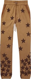 Спортивные брюки Amiri Chemist Suede Star Sweatpant &apos;Tobacco&apos;, коричневый