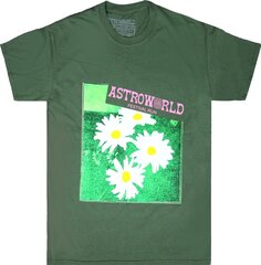 Футболка Cactus Jack by Travis Scott Astroworld Festival Run Flower T-Shirt &apos;Green&apos;, зеленый