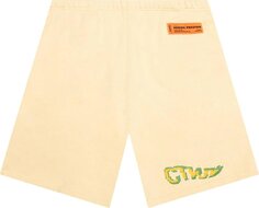 Спортивные шорты Heron Preston CTNMB Pixel Warp Sweatshorts &apos;Beige/Green&apos;, загар