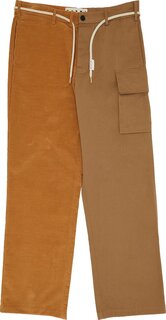 Брюки Marni Colorblock Lace Trousers &apos;Hazelnut&apos;, загар