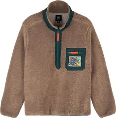 Куртка Brain Dead Teddy Sherpa Half Zip Jacket &apos;Nutmeg&apos;, коричневый